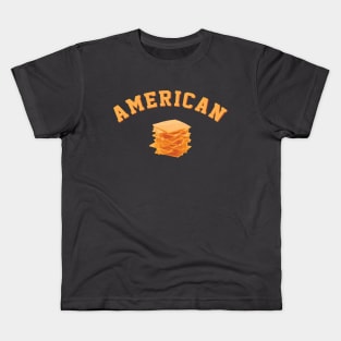 American cheese funny college team logo Kids T-Shirt